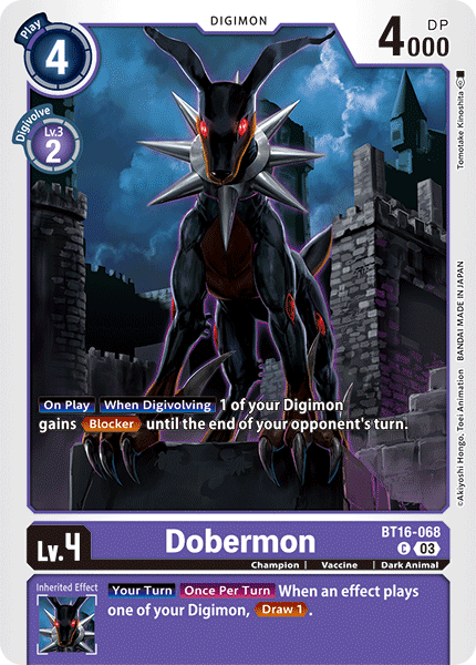 Dobermon BT16-068 [ Inglese / Giapponese ]