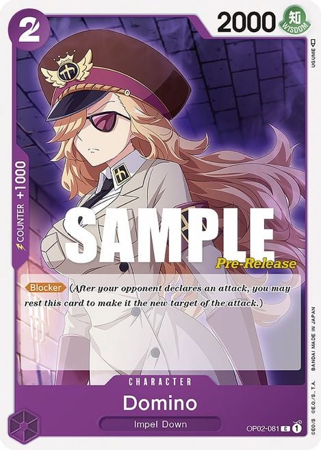 Domino OP02-081 [ Inglese / Giapponese / Francese / Cinese Semplificato ]