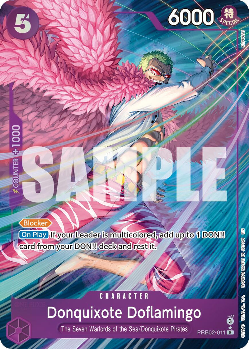 Donquixote Doflamingo PRB02-011 [ Inglese / Giapponese / Francese / Cinese Semplificato ]