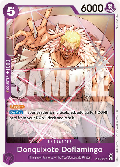 Donquixote Doflamingo PRB02-011 [ Inglese / Giapponese / Francese / Cinese Semplificato ]