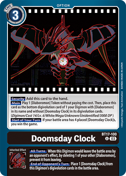 Doomsday Clock BT17-100 [ Inglese / Giapponese ]
