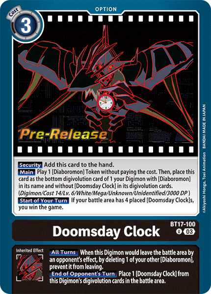 Doomsday Clock BT17-100 [ Inglese / Giapponese ]