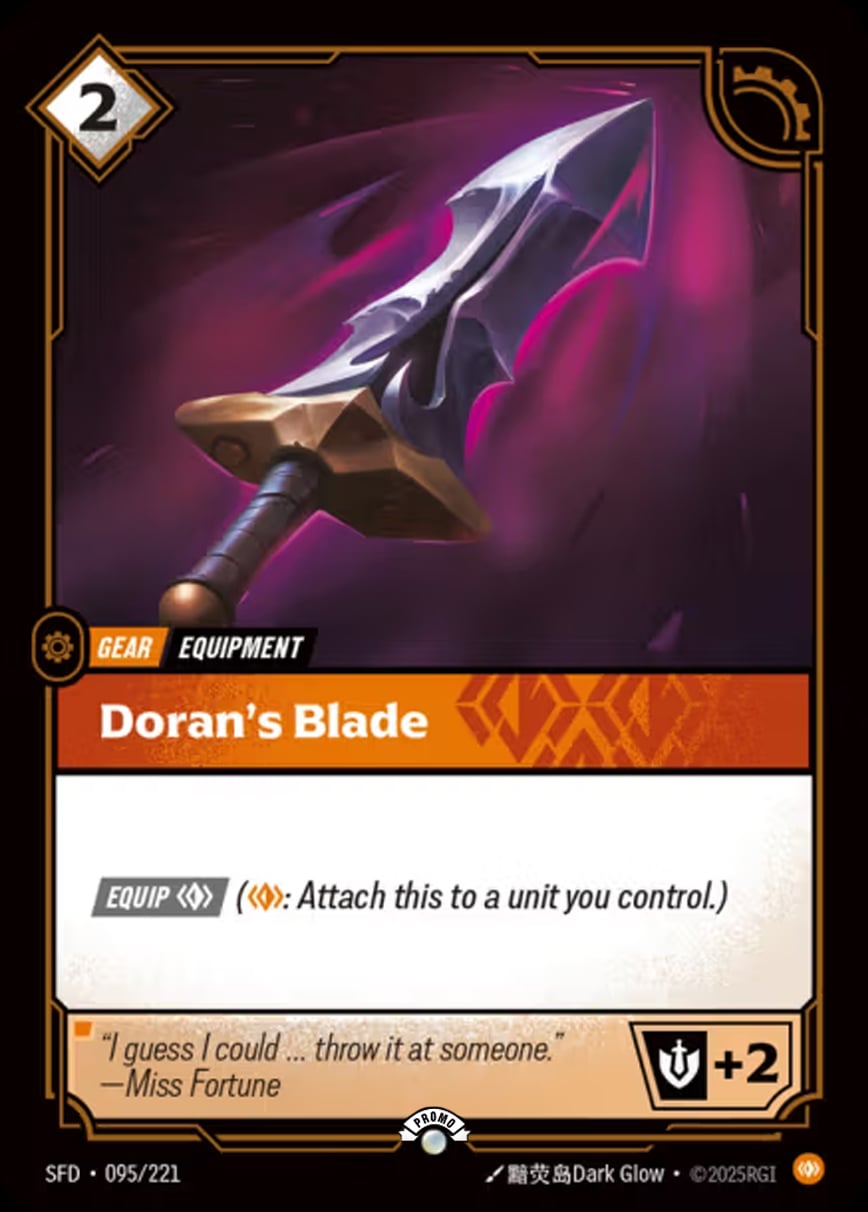 Doran's Blade (Promo) [ Inglese / Cinese Semplificato ]