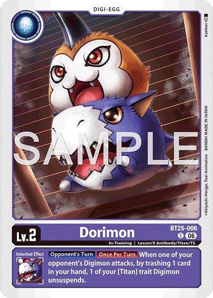 Dorimon BT25-006 [ Inglese / Giapponese ]
