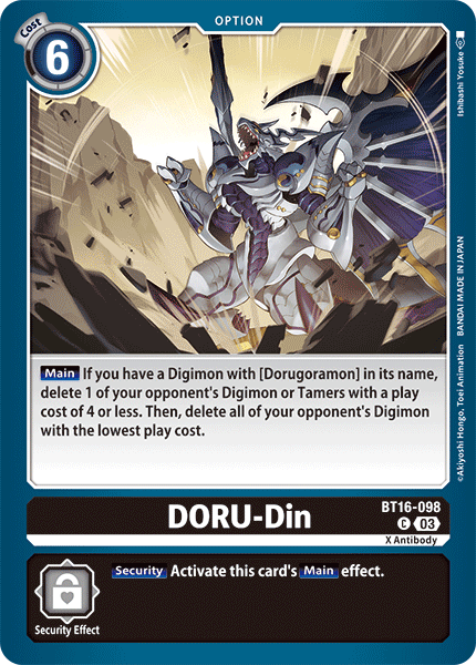 DORU-Din BT16-098 [ Inglese / Giapponese ]