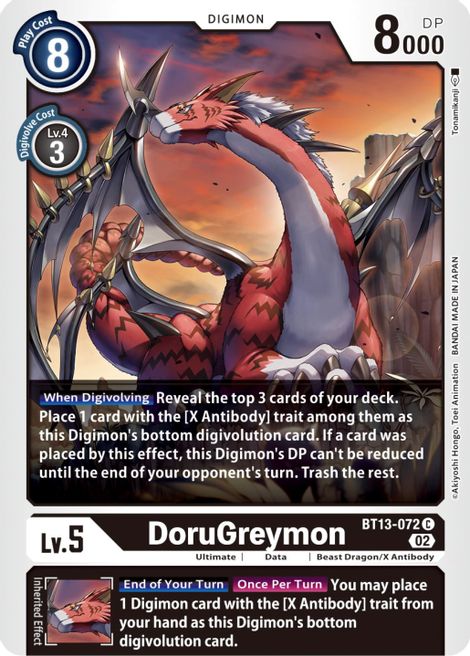 DoruGreymon BT13-072 [ Inglese / Giapponese ]