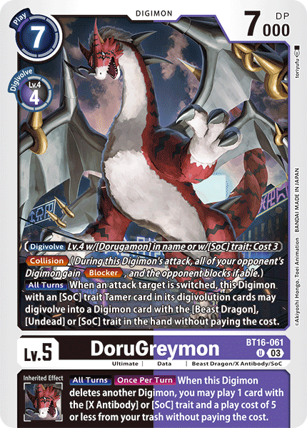 DoruGreymon BT16-061 [ Inglese / Giapponese ]