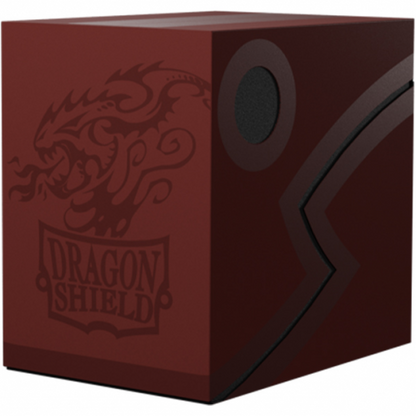 Double Shell - Blood Red / Black - Dragon Shield - Porta Mazzo