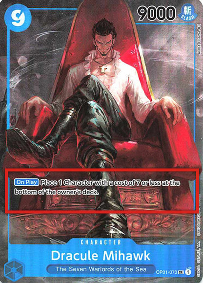 Dracule Mihawk OP01-070 [ Inglese / Giapponese / Francese / Cinese Semplificato ]