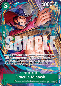 Dracule Mihawk ST12-003 [ Inglese / Giapponese / Francese / Cinese Semplificato ]