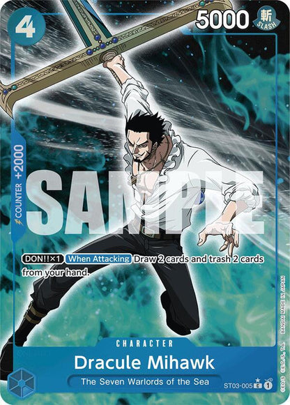 Dracule Mihawk ST03-005 [ Inglese / Giapponese / Francese / Cinese Semplificato ]