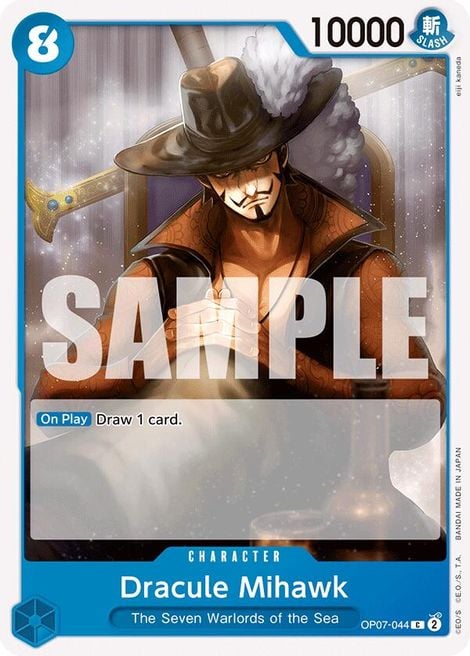 Dracule Mihawk OP07-044 [ Inglese / Giapponese / Francese / Cinese Semplificato ]