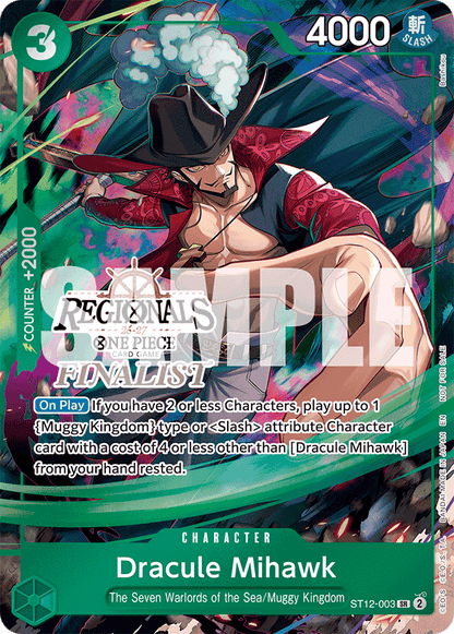Dracule Mihawk ST12-003 [ Inglese / Giapponese / Francese / Cinese Semplificato ]