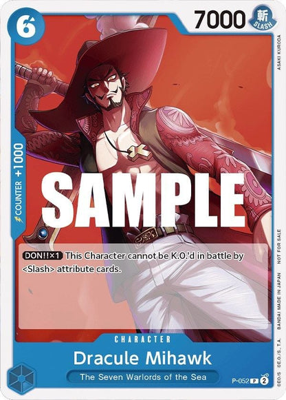 Dracule Mihawk P-052 [ Inglese / Giapponese / Francese / Cinese Semplificato ]