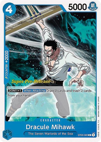 Dracule Mihawk ST03-005 [ Inglese / Giapponese / Francese / Cinese Semplificato ]