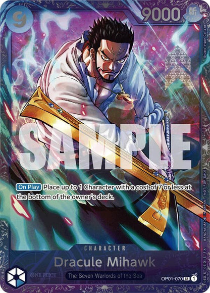 Dracule Mihawk OP01-070 [ Inglese / Giapponese / Francese / Cinese Semplificato ]