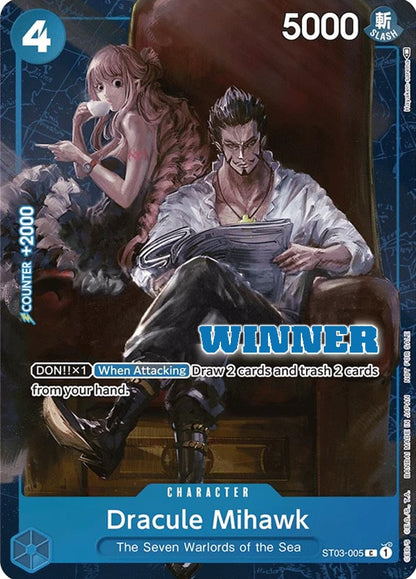 Dracule Mihawk ST03-005 [ Inglese / Giapponese / Francese / Cinese Semplificato ]