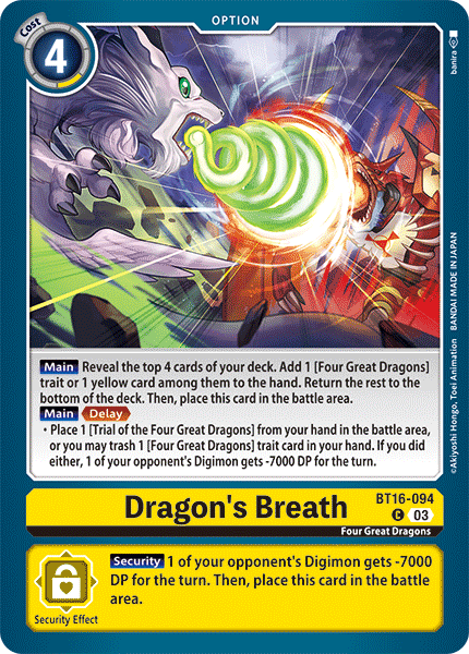 Dragon's Breath BT16-094 [ Inglese / Giapponese ]
