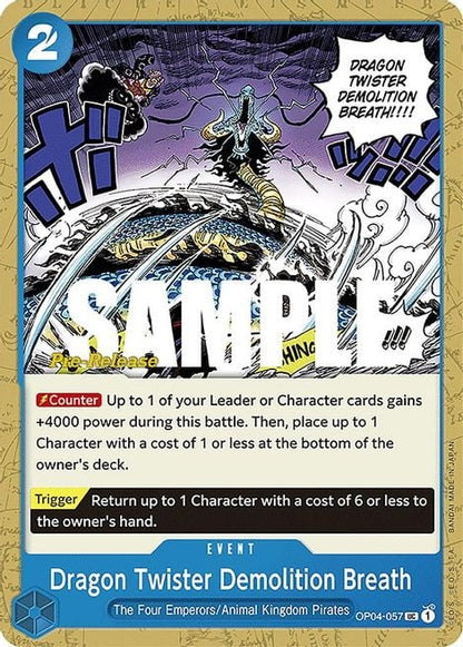 Dragon Twister Demolition Breath OP04-057 [ Inglese / Giapponese / Francese / Cinese Semplificato ]
