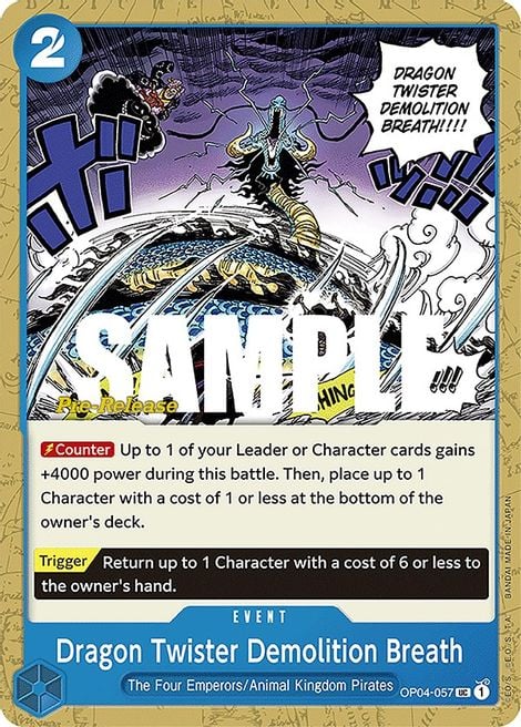 Dragon Twister Demolition Breath OP04-057 [ Inglese / Giapponese / Francese / Cinese Semplificato ]