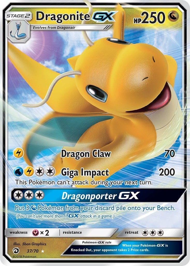 Dragonite GX - Trionfo Dei Draghi 37/70 [ Italiano / Inglese ]