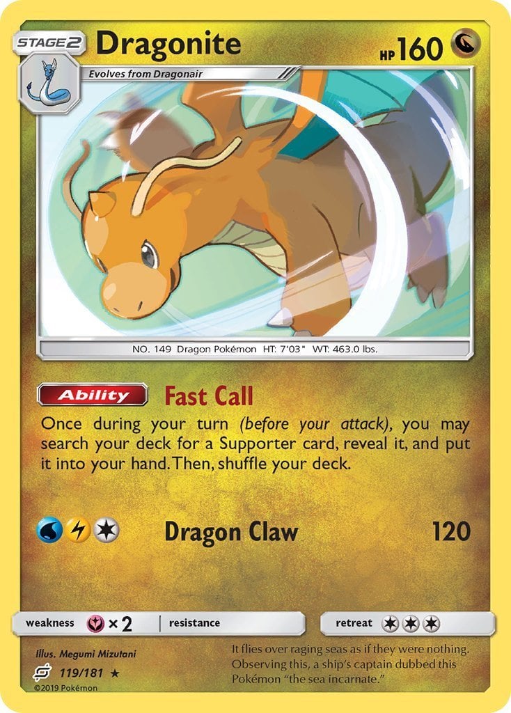 Dragonite - Gioco di Squadra 119/181 [ Italiano / Inglese ]