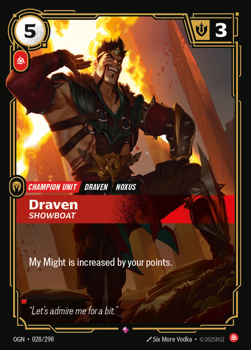 Draven - Showboat [ Inglese / Cinese Semplificato ]