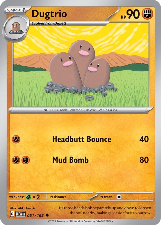Dugtrio - 151 051/165 [ Italiano / Inglese ]