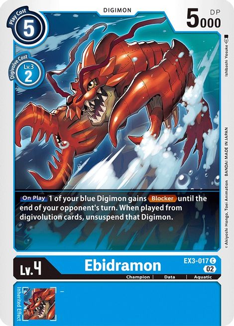 Ebidramon EX3-017 [ Inglese / Giapponese ]
