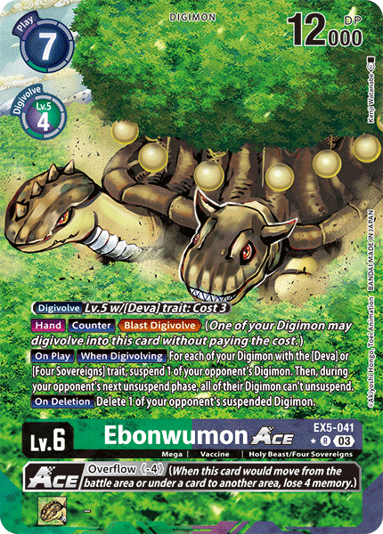 Ebonwumon Ace EX5-041 [ Inglese / Giapponese ]
