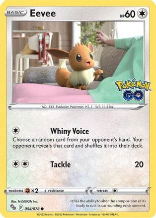 Eevee - Pokémon GO 054/078 [ Italiano / Inglese ]