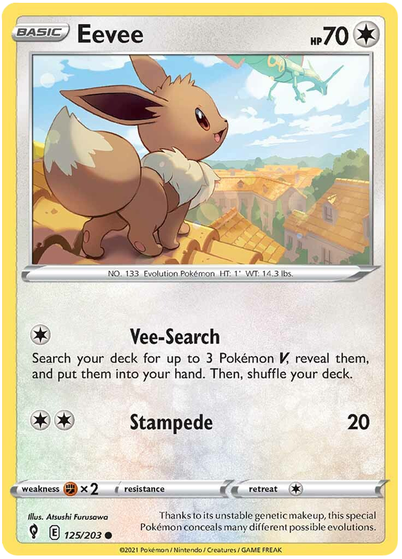 Eevee - Evoluzioni Eteree 125/203 [ Italiano / Inglese ]