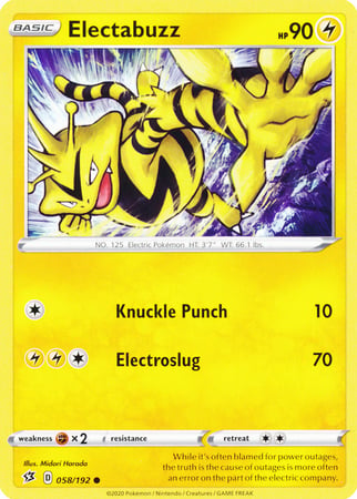 Electabuzz - Fragore Ribelle 058/192 [ Italiano / Inglese ]