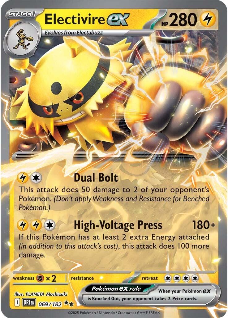 Electivire-ex - Rivali Predestinati 069/182 [ Italiano / Inglese ]