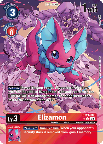 Elizamon BT21-008 [ Inglese / Giapponese ]