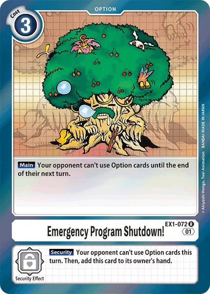 Emergency Program Shutdown! EX1-072 [ Inglese / Giapponese ]