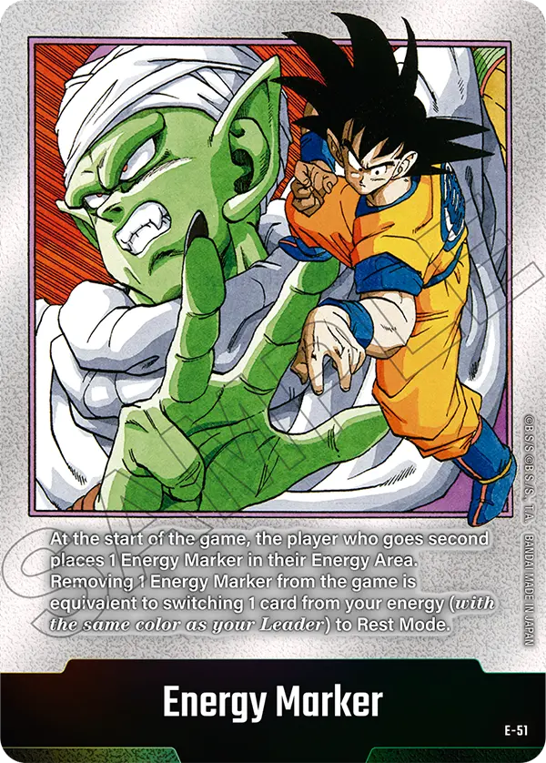 "Piccolo & Son Goku" Energy Marker E-51 [ Inglese / Giapponese ]