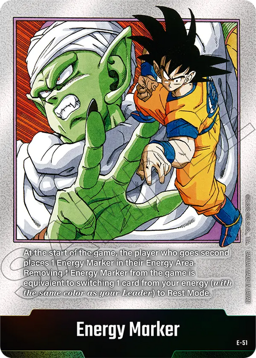 "Piccolo & Son Goku" Energy Marker E-51 [ Inglese / Giapponese ]