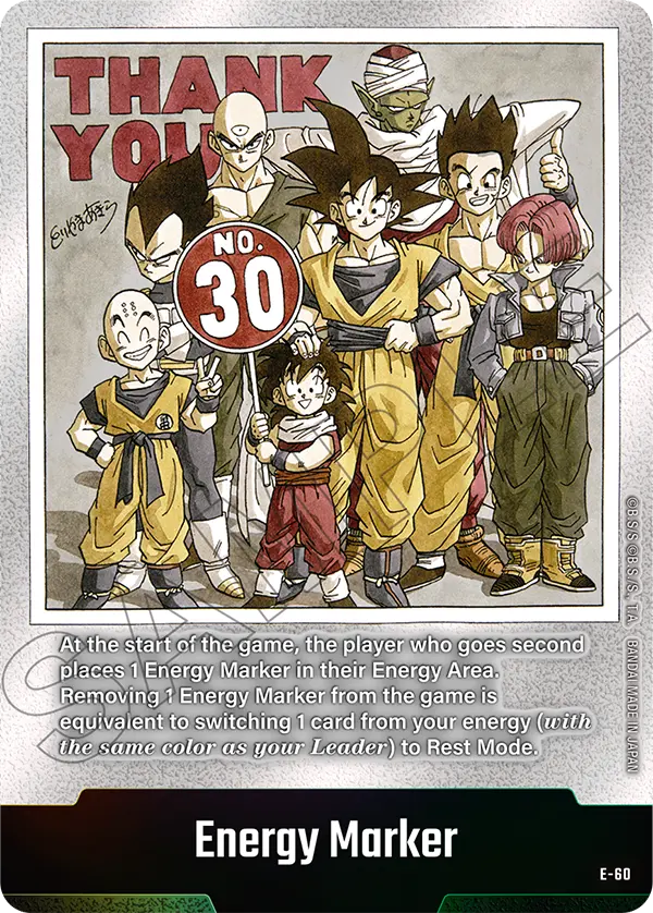 "Team Z Fighters" Energy Marker E-60 [ Inglese / Giapponese ]