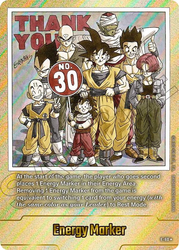 "Team Z Fighters" Energy Marker E-60 [ Inglese / Giapponese ]