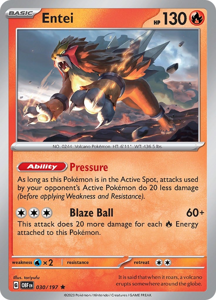Entei - Ossidiana Infuocata 030/197 [ Italiano ]