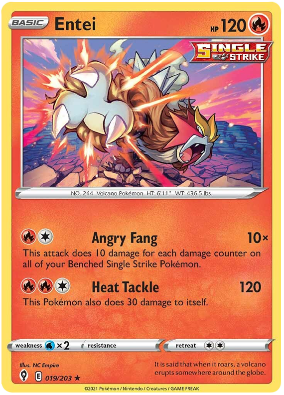 Entei - Evoluzioni Eteree 019/203 [ Italiano / Inglese ]
