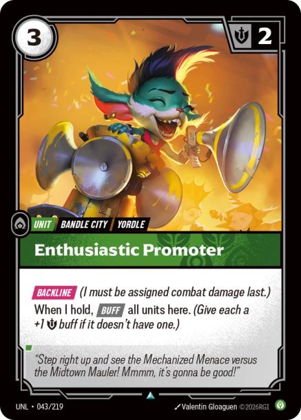 Enthusiastic Promoter (Uncommon) [ Inglese / Cinese Semplificato ]