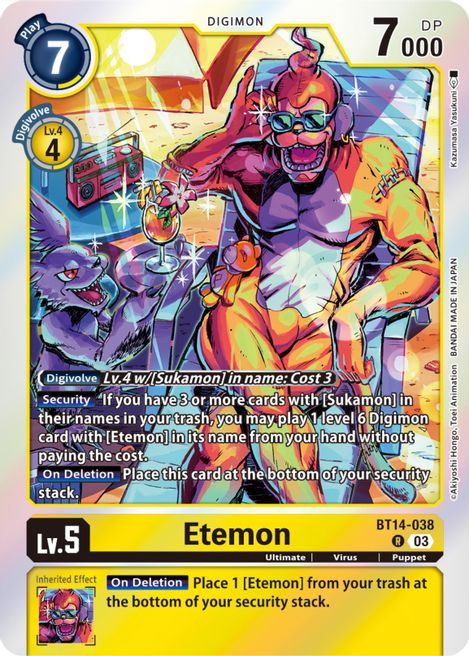 Etemon BT14-038 [ Inglese / Giapponese ]