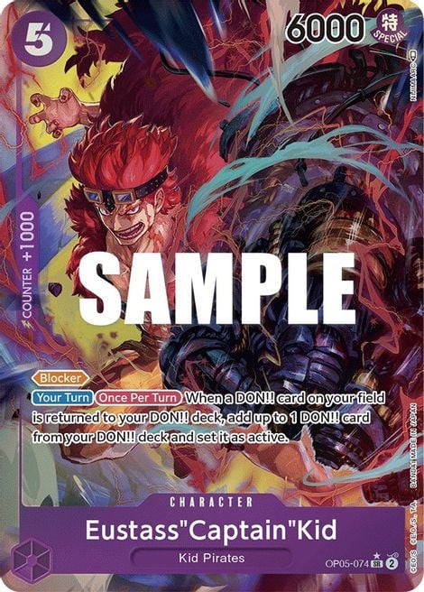 Eustass"Captain"Kid OP05-074 [ Inglese / Giapponese / Francese / Cinese Semplificato ]