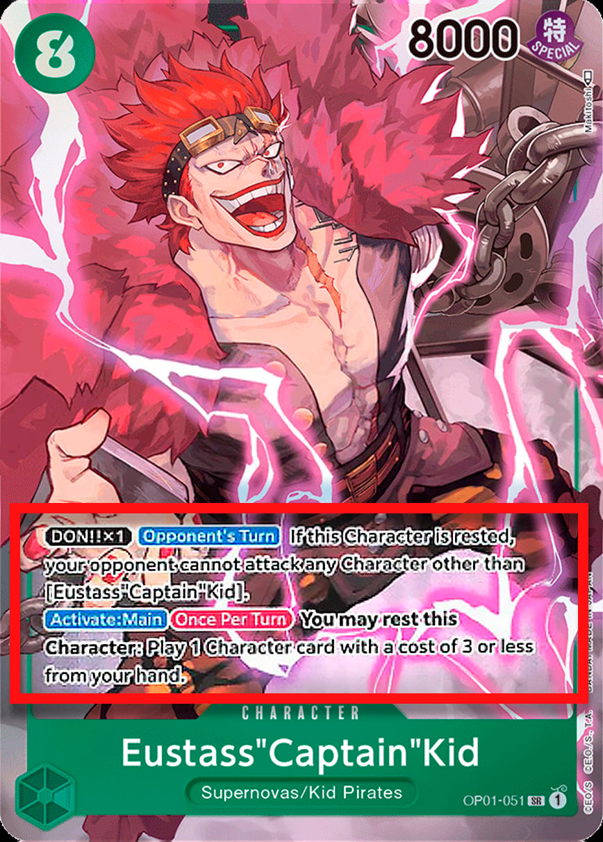 Eustass"Captain"Kid OP01-051 [ Inglese / Giapponese / Francese / Cinese Semplificato ]