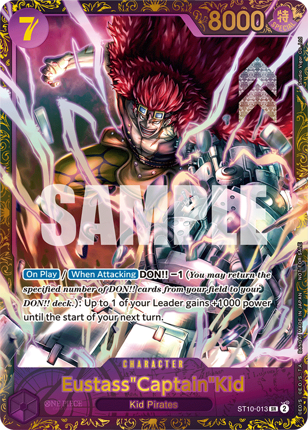 Eustass “Captain” Kid ST10-013 [ Inglese / Giapponese / Francese / Cinese Semplificato ]