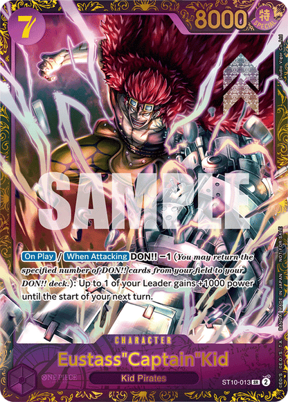 Eustass"Captain"Kid ST10-013 [ Inglese / Giapponese / Francese / Cinese Semplificato ]