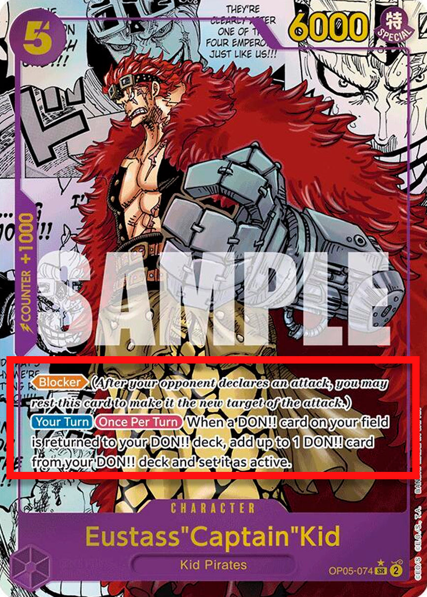 Eustass"Captain"Kid OP05-074 [ Inglese / Giapponese / Francese / Cinese Semplificato ]
