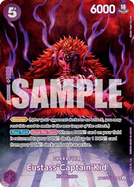 Eustass"Captain"Kid OP05-074 [ Inglese / Giapponese / Francese / Cinese Semplificato ]